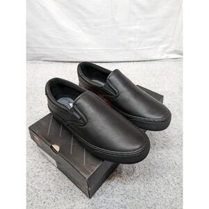 Lugz Men's‎ Clipper Slip Resistant Sneaker Size 10D Shoe Black MCLIPRSRL-001 NIB